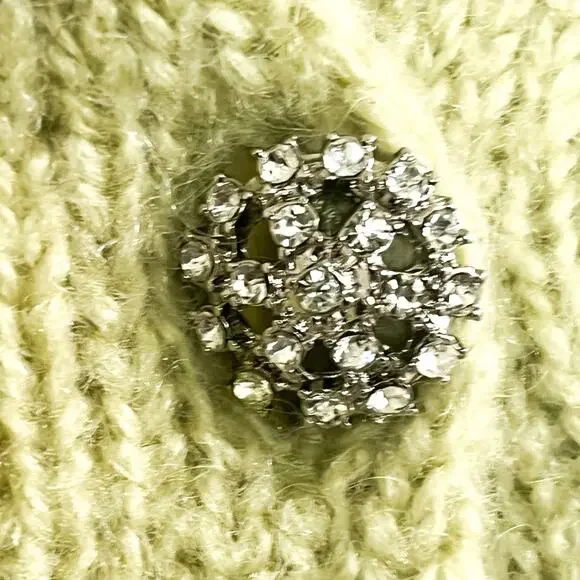 Ann Taylor Loft Womens Mohair Wool Blend Cardigan Sweater - Green Petite Size SP - Picture 3 of 8